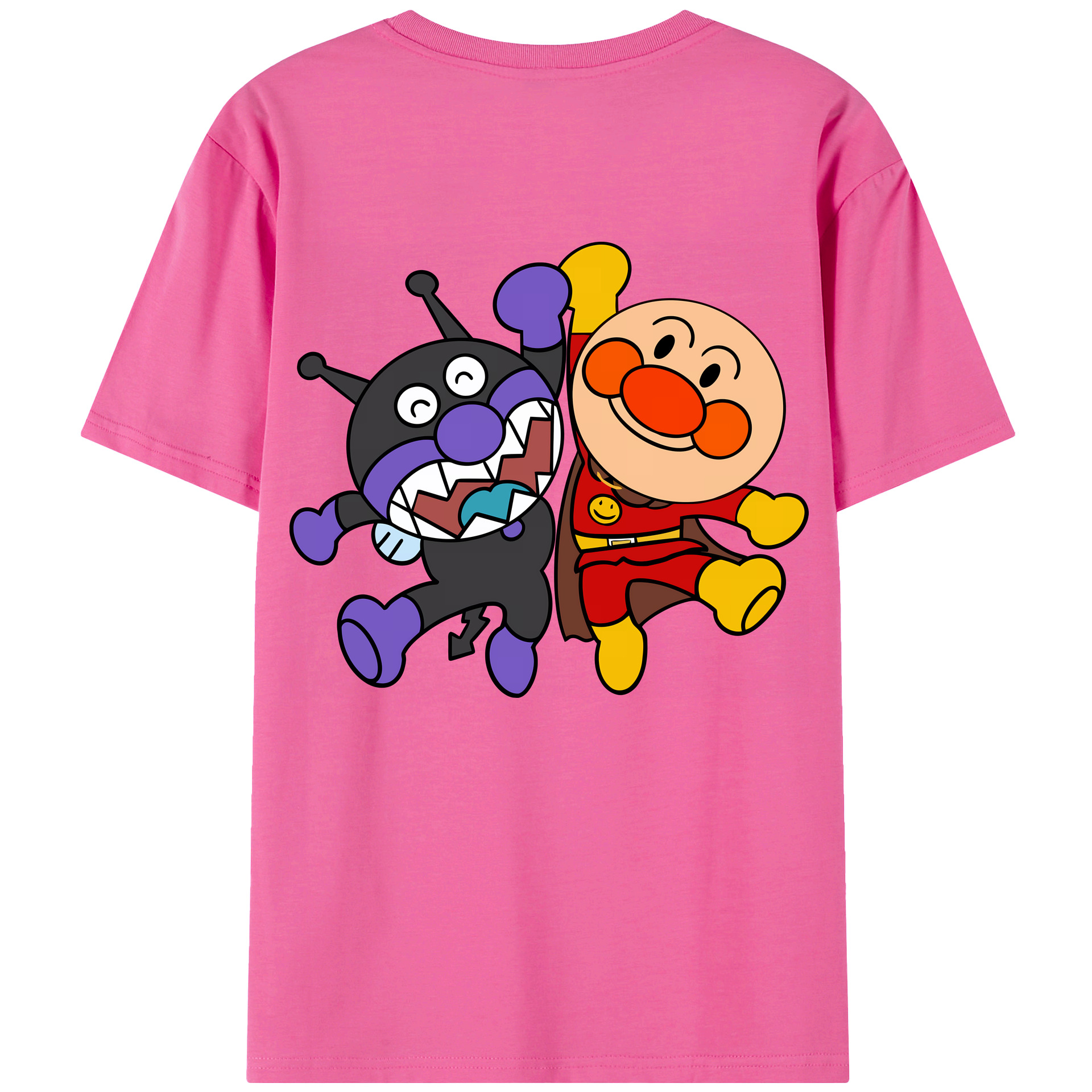 （画像用） アンパンマン Anpanman レディース半袖Tシャツ(バックプリント)